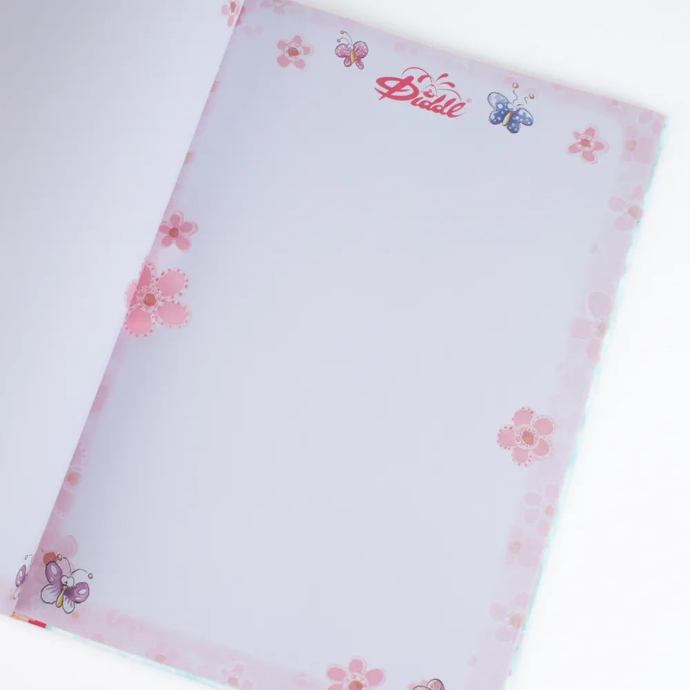 Hardcover-Notizbuch DIN A4 mit Diddl-Blumenmuster