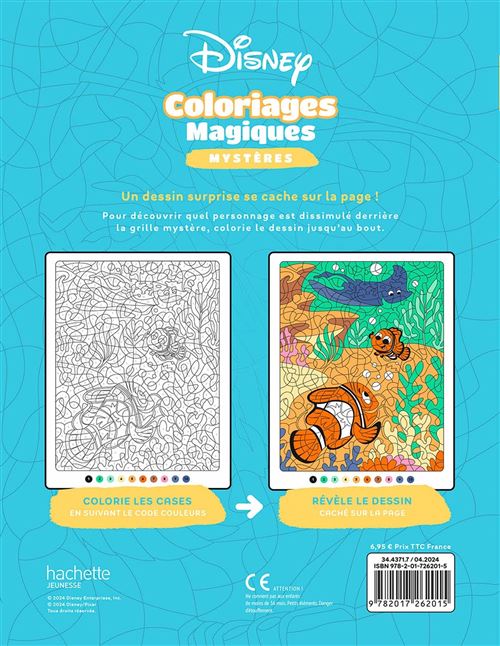 Coloriages Magiques Disney – Mystères (7+) – La mer