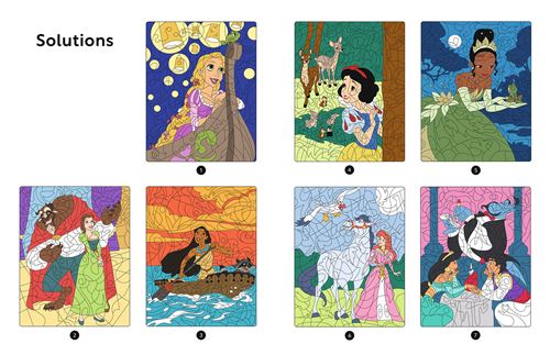 Disney Princesses – Coloriages Magiques Mystères (7+)