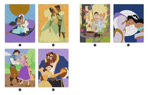 Disney Princesses – Coloriages Magiques Mystères (7+) – Love Stories