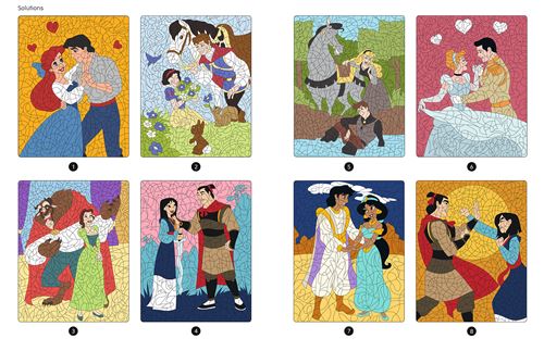 Disney Princesses – Coloriages Magiques Mystères (7+) – Love Stories