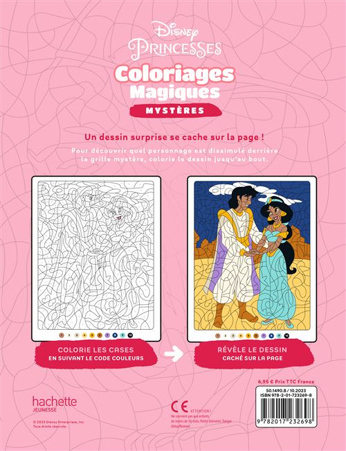 Disney Princesses – Coloriages Magiques Mystères (7+) – Love Stories