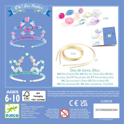 Duo de tiares à créer Bleu – Djeco