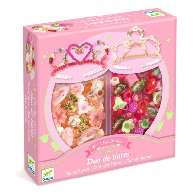 Duo de tiares rose à créer – Djeco