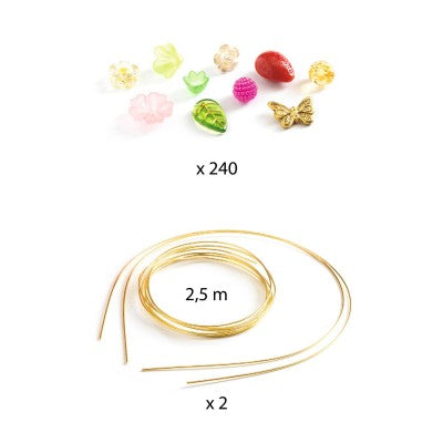 Duo de tiares rose à créer – Djeco