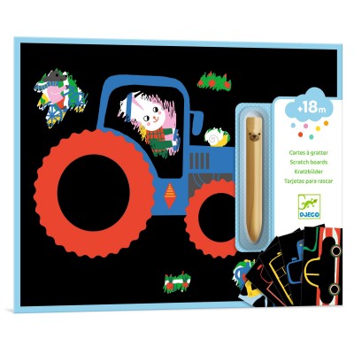 Cartes à gratter - Véhicules à découvrir