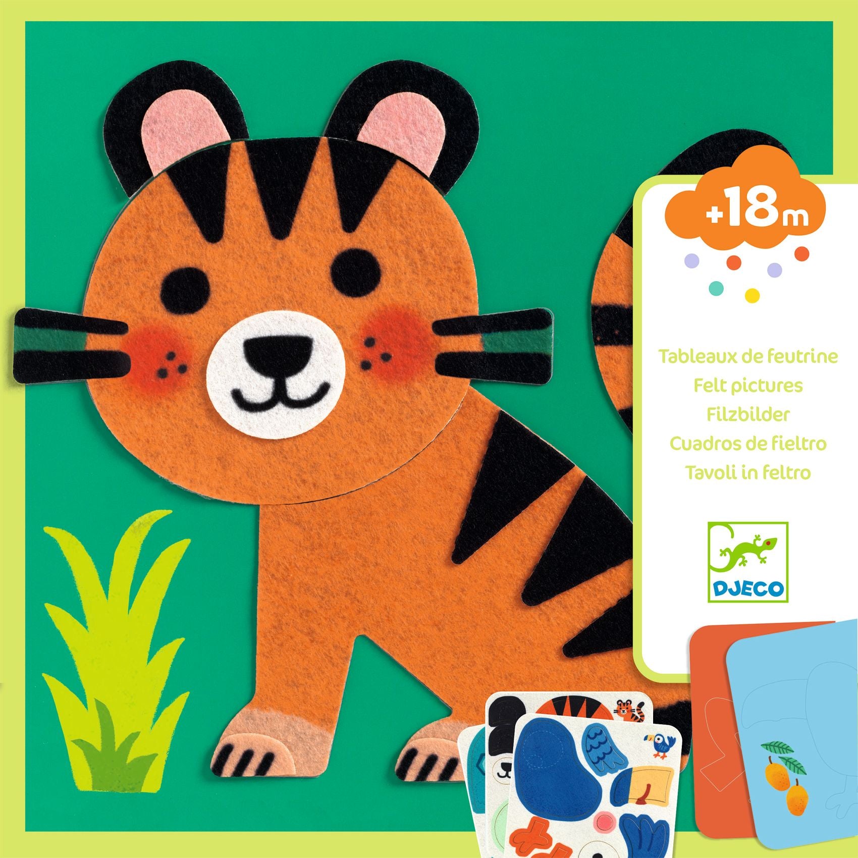 Tableaux de feutrine Animaux tout doux – Djeco