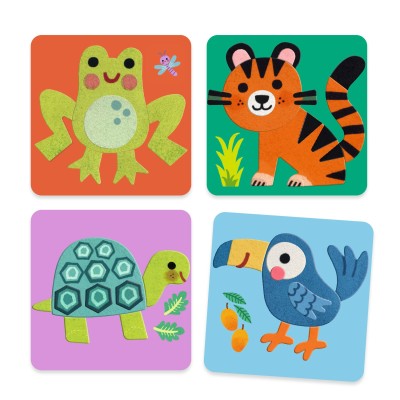 Tableaux de feutrine Animaux tout doux – Djeco