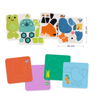 Tableaux de feutrine Animaux tout doux – Djeco