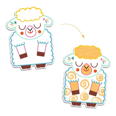 Coloriage à révéler - Animaux familiers