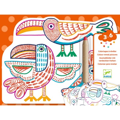 Coloriage à révéler - Familles sauvages