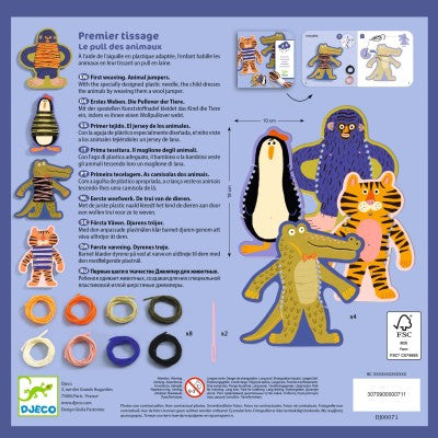 Premier tissage – Les pulls des animaux – Djeco