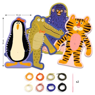 Premier tissage – Les pulls des animaux – Djeco