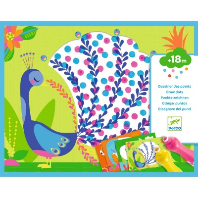 Coffret coloriage à points dès 18 mois – Djeco