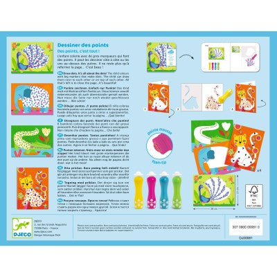 Coffret coloriage à points dès 18 mois – Djeco