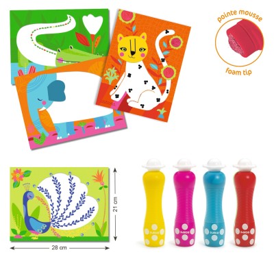 Coffret coloriage à points dès 18 mois – Djeco