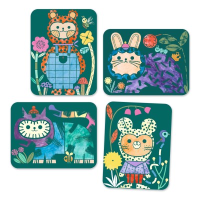 Peinture magique à révéler - Animaux déguisés