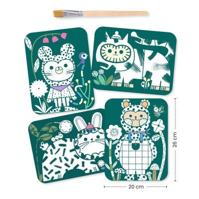 Peinture magique à révéler - Animaux déguisés