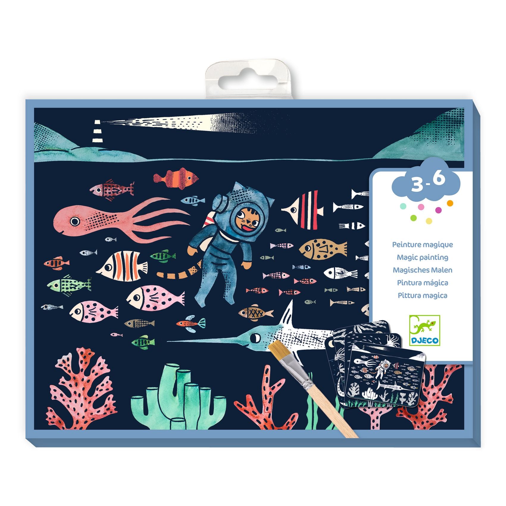 Peinture magique à révéler - Dans l'océan