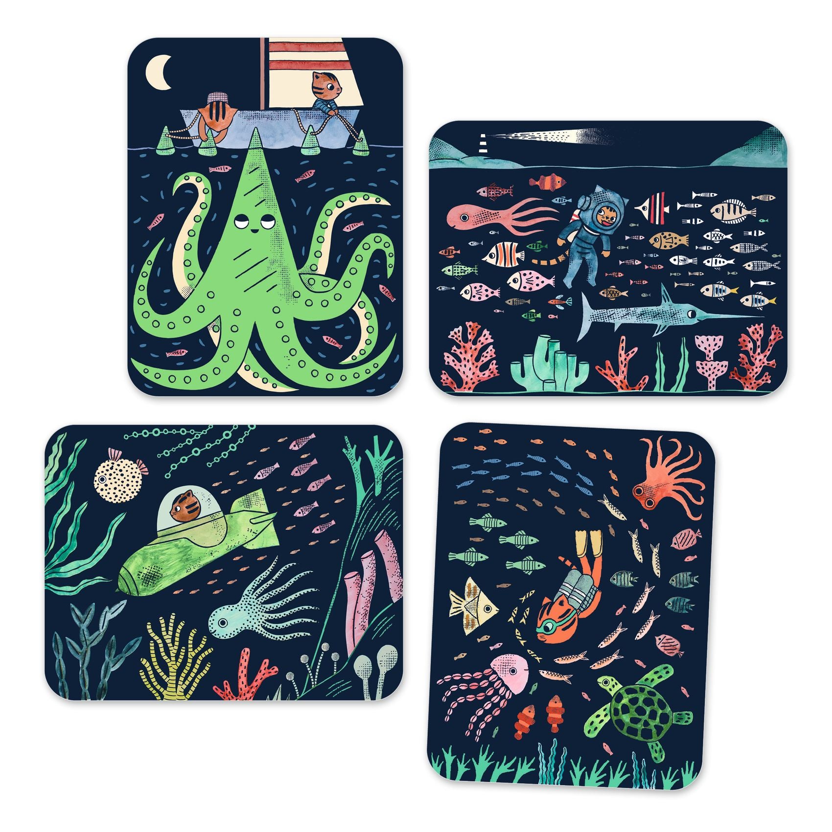 Peinture magique à révéler - Dans l'océan