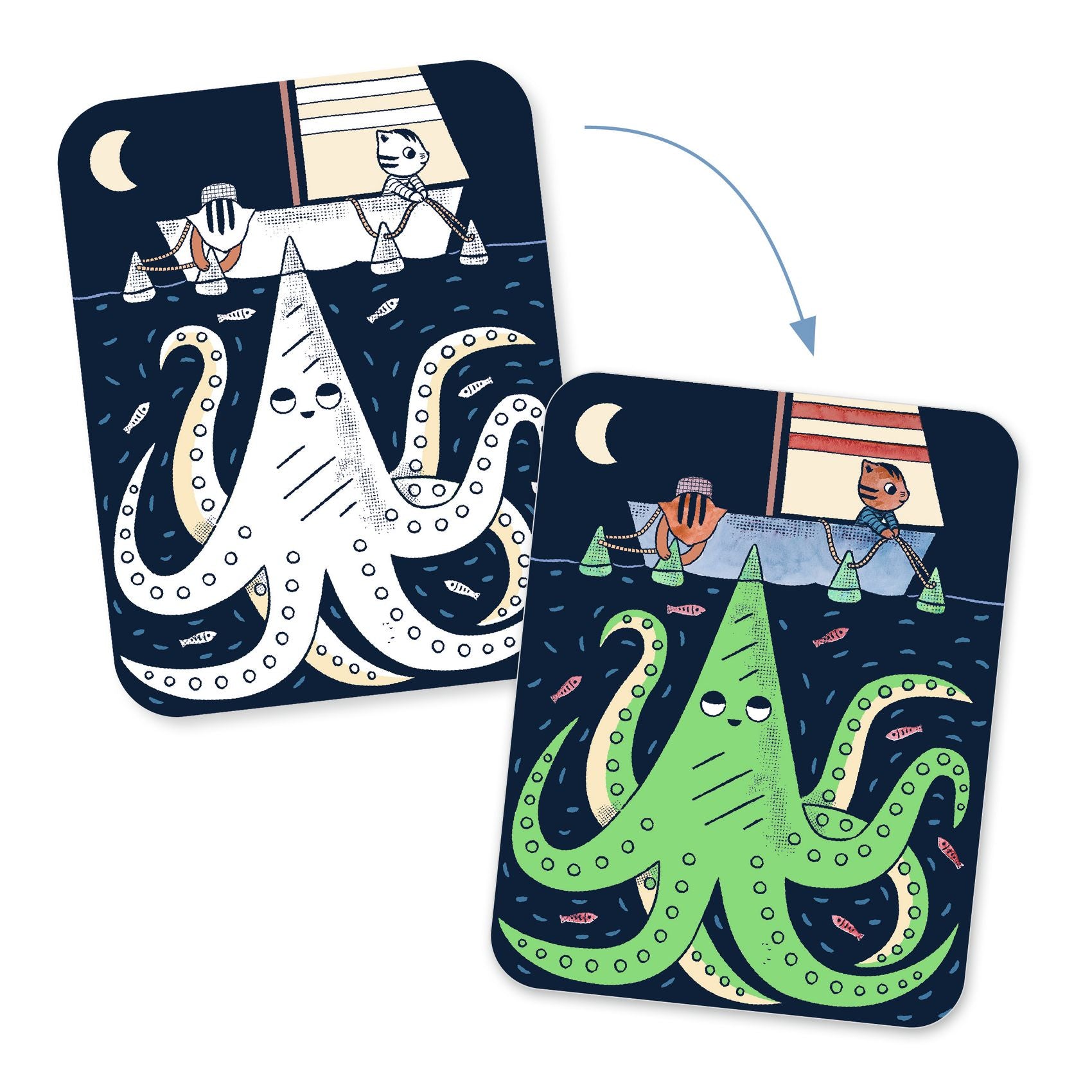 Peinture magique à révéler - Dans l'océan