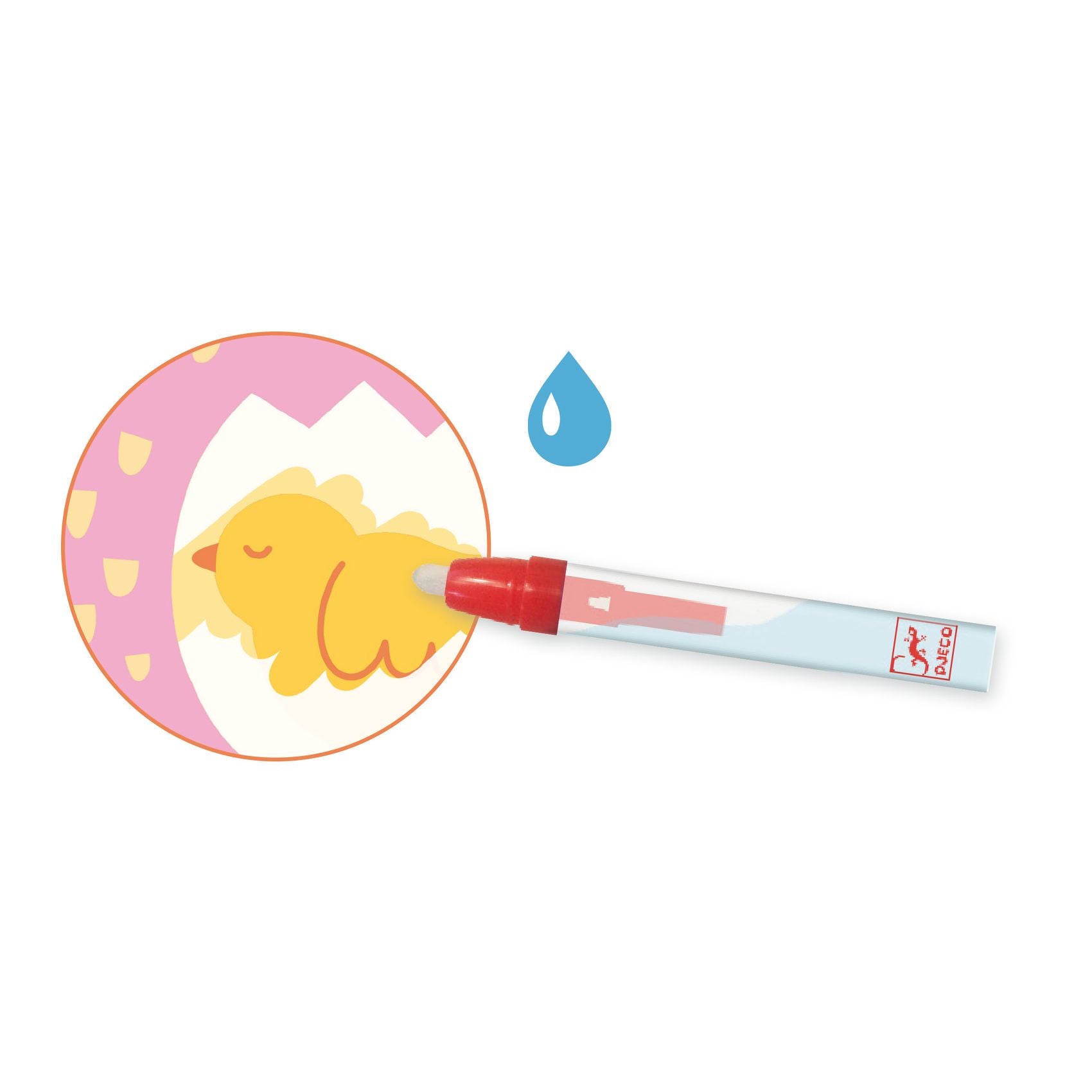 Coloriages magiques - Coucou caché maman-bébé du jardin