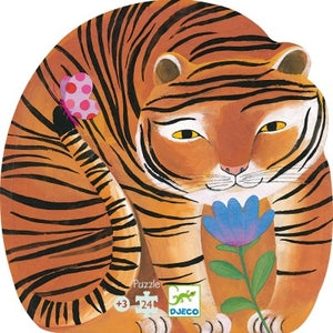 Puzzle La balade du tigre – 24 pièces – Djeco
