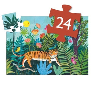 Puzzle La balade du tigre – 24 pièces – Djeco