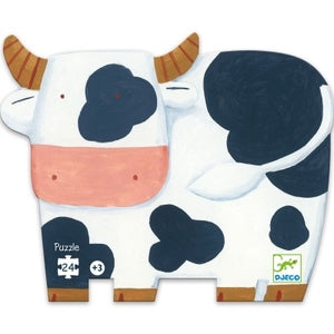 Puzzle- Les vaches à la ferme - 24 pcs