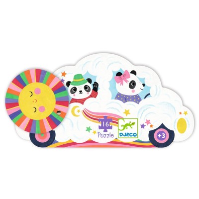 Puzzle Voiture nuage – 16 pièces – Djeco