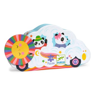 Puzzle Voiture nuage – 16 pièces – Djeco