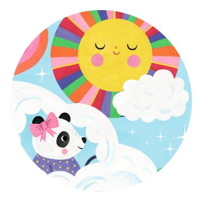 Puzzle Voiture nuage – 16 pièces – Djeco
