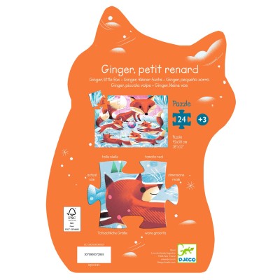 Puzzle Ginger, petit renard – 24 pièces – Djeco