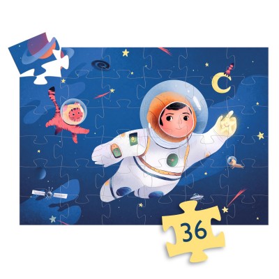 Puzzle - Un astronaute dans la lune - 36 pcs