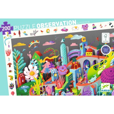 Puzzle d'observation - Crazy Town 200 pcs