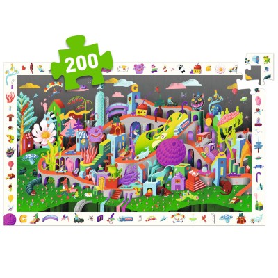 Puzzle d'observation - Crazy Town 200 pcs