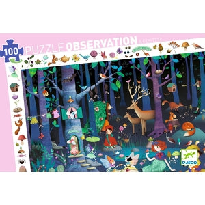 Puzzle d'observation - La forêt enchantée 100 pcs