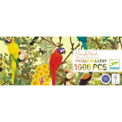 Puzzle Gallery Peaceful Birds – 1000 pièces – Djeco