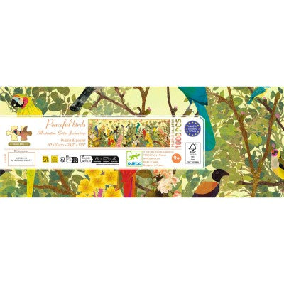 Puzzle Gallery Peaceful Birds – 1000 pièces – Djeco