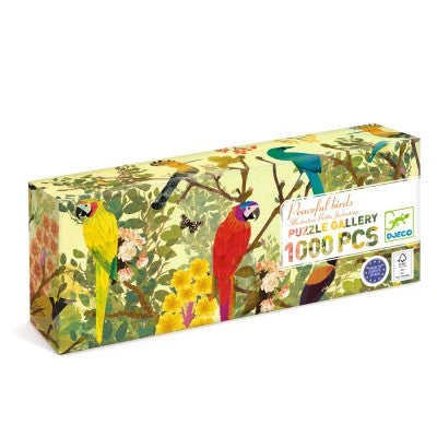 Puzzle Gallery Peaceful Birds – 1000 pièces – Djeco