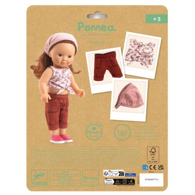Tenue Burgundy pour poupée Lovely Pomea 32 cm – Djeco