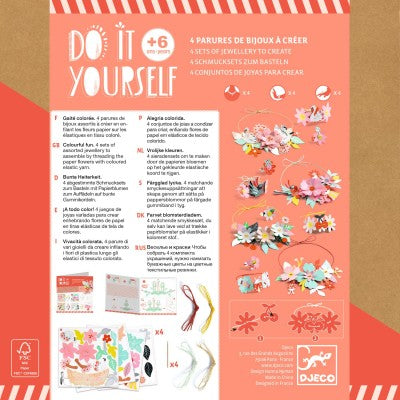 4 parures de bijoux à créer - Gaité colorée