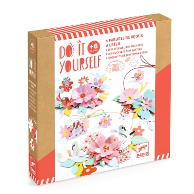 4 parures de bijoux à créer - Gaité colorée