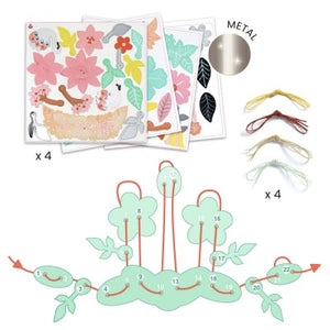 4 parures de bijoux à créer - Gaité colorée