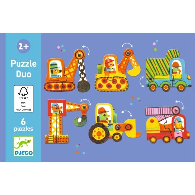 Puzzle duo Articulo Véhicules – Djeco