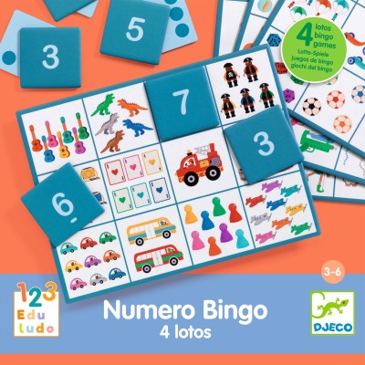 Numero Bingo - 4 lotos