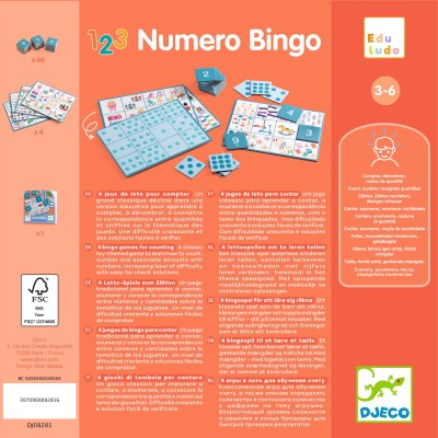 Numero Bingo - 4 lotos
