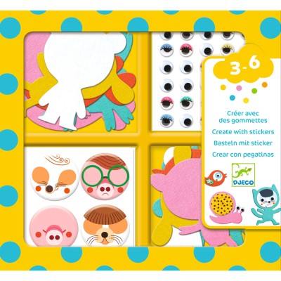 J'aime les animaux – Activité de collage – Djeco
