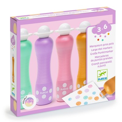 Marqueurs gros pois Pearly (4 marqueurs)