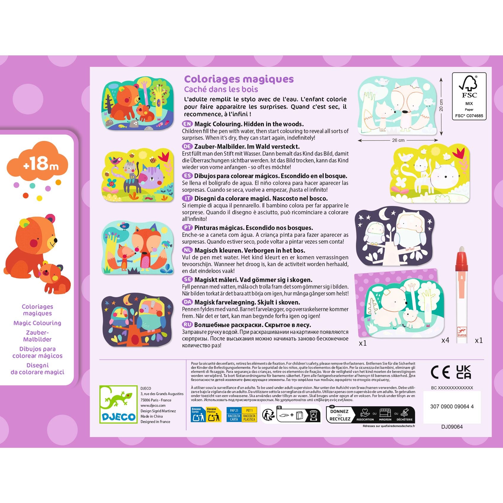 Coloriages magiques - Caché dans les bois